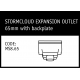 Marley StormCloud Expansion Outlet 65mm with Backplate - MS8.65